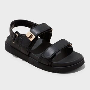 NWT a new day Black Sandals 7.5